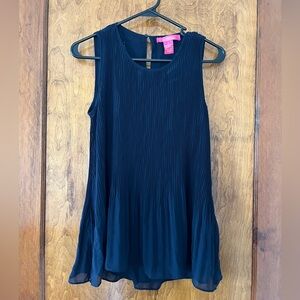 Catherine Malandrino Navy Sleeveless Blouse